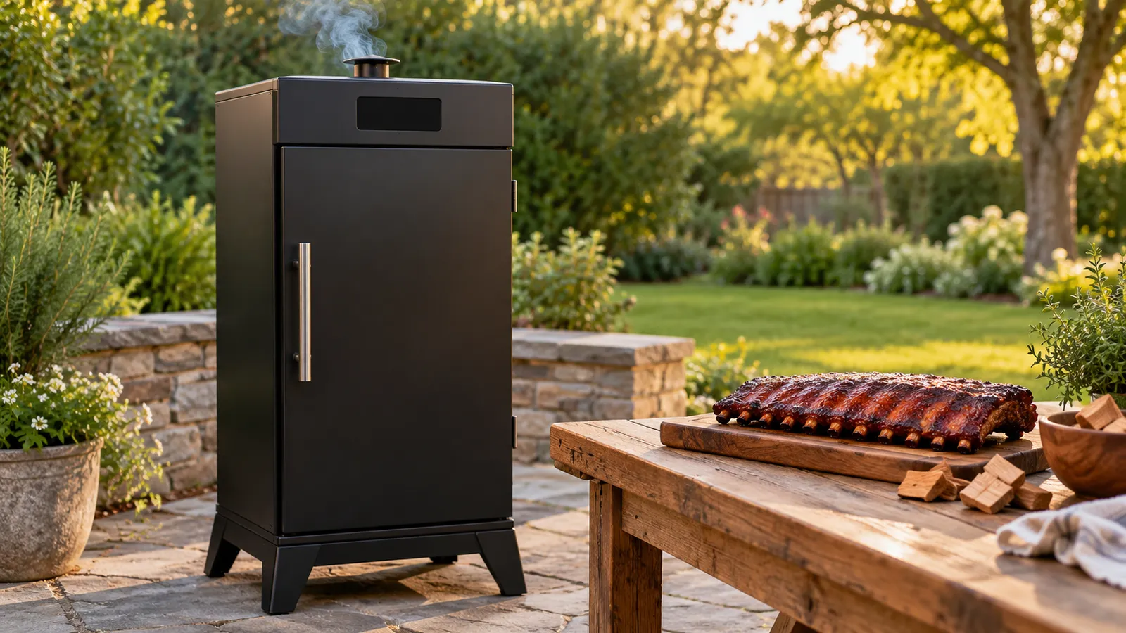 AI-generated illustration for Best Electric Smokers