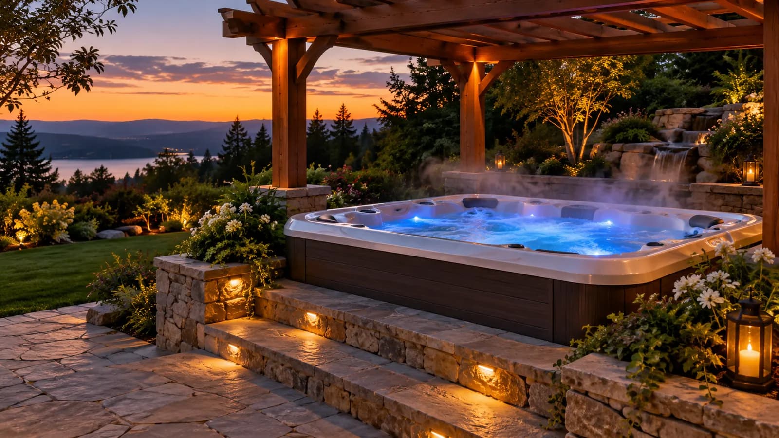 AI-generated illustration for Hot Tub Buying Guide
