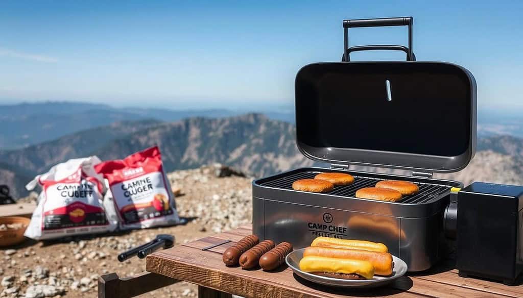 Camp Chef Portable Pellet grill for camping