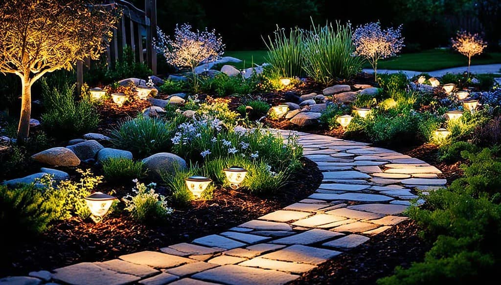 Creative solar landscape lighting designs