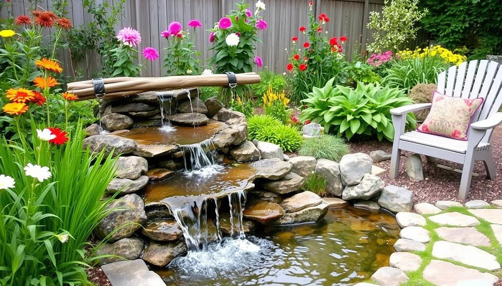 DIY backyard water feature