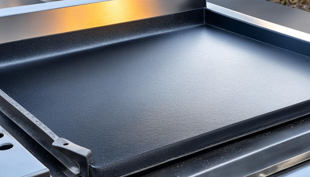 Deep cleaning flat top grill