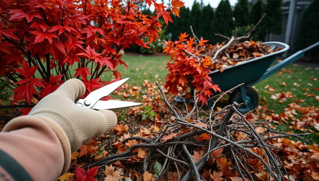 Fall pruning and plant maintenance