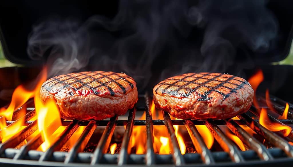 Grilling burgers at 400 degrees