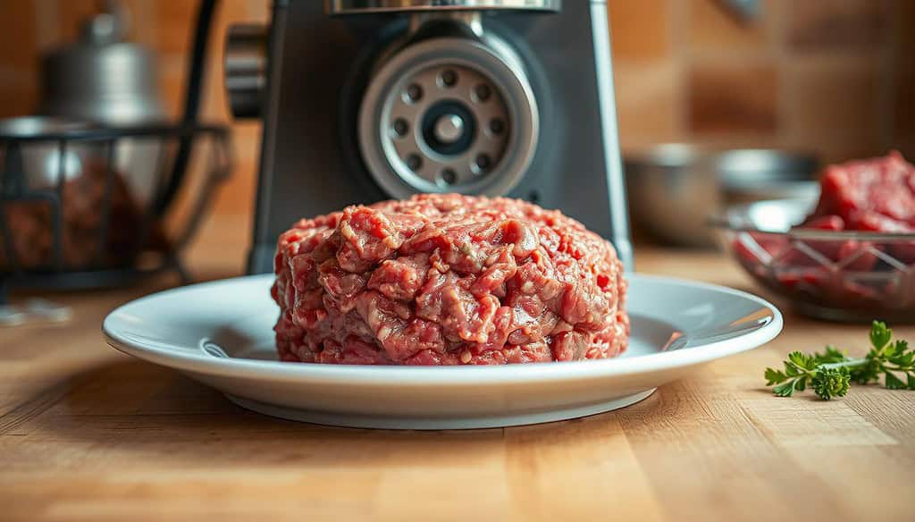 Ground beef for juicy burgers