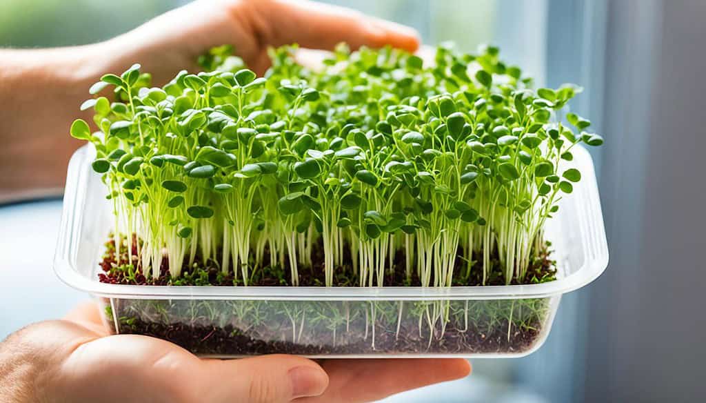 Microgreens watering