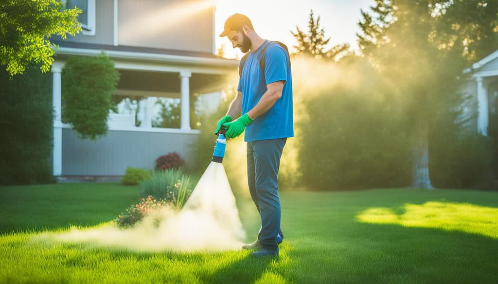 Mosquito yard spray application