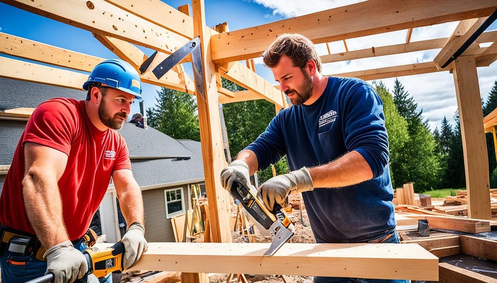 Pergola frame construction