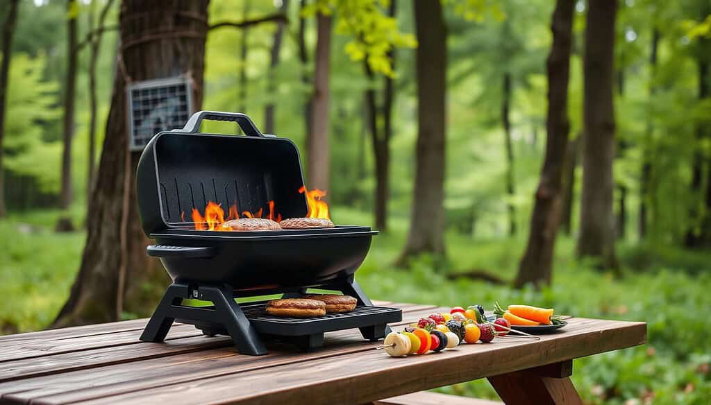 Weber Q 1200 tabletop camping grill