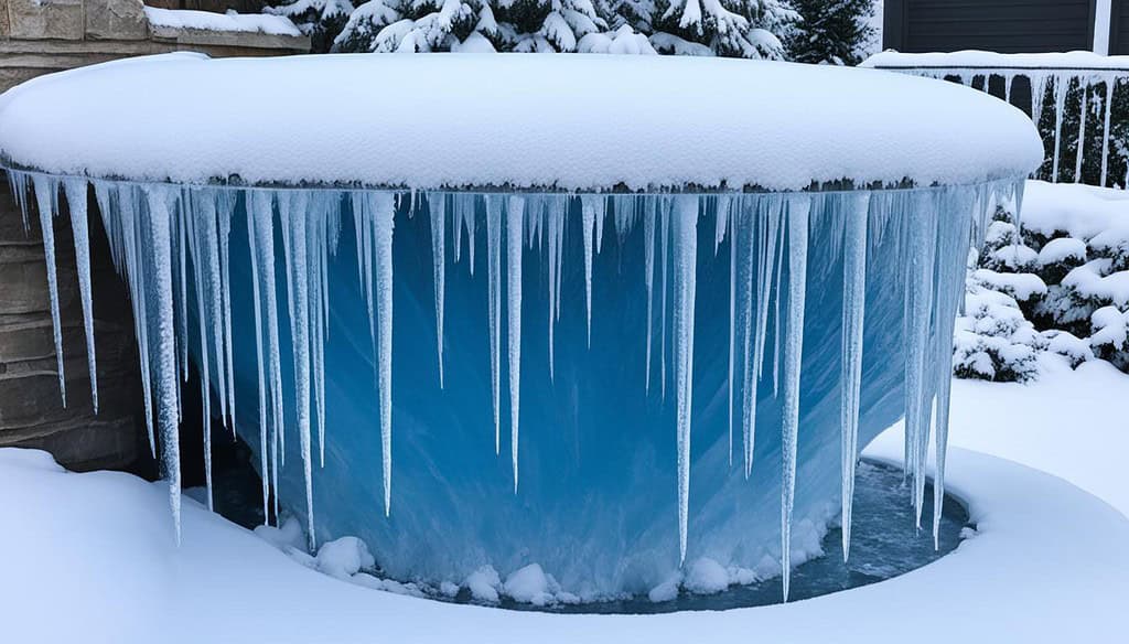 Winterizing water feature