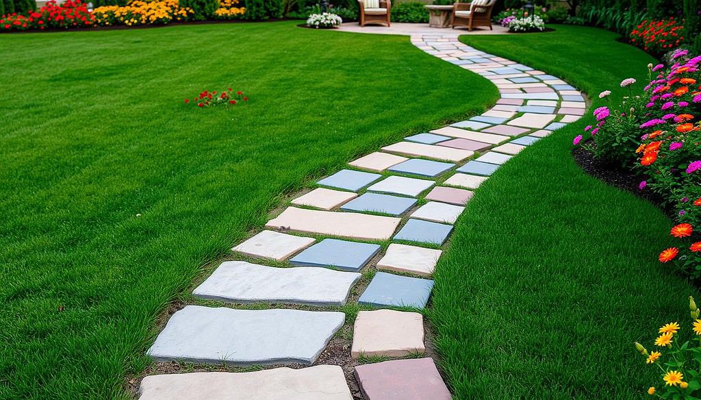 how to create a diy garden path