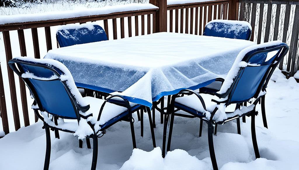 how to maintain outdoor furniture in winter