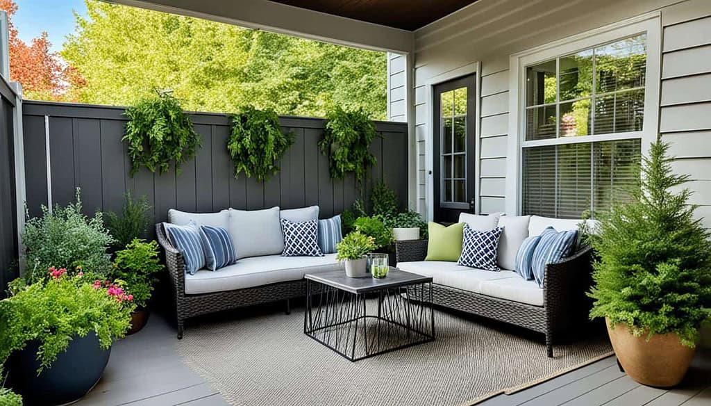 patio furniture layout